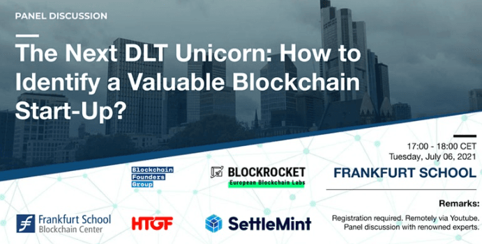Event &#8211; Blockchain Unicorns: Wie erkennt man ein wertvolles Start-Up?