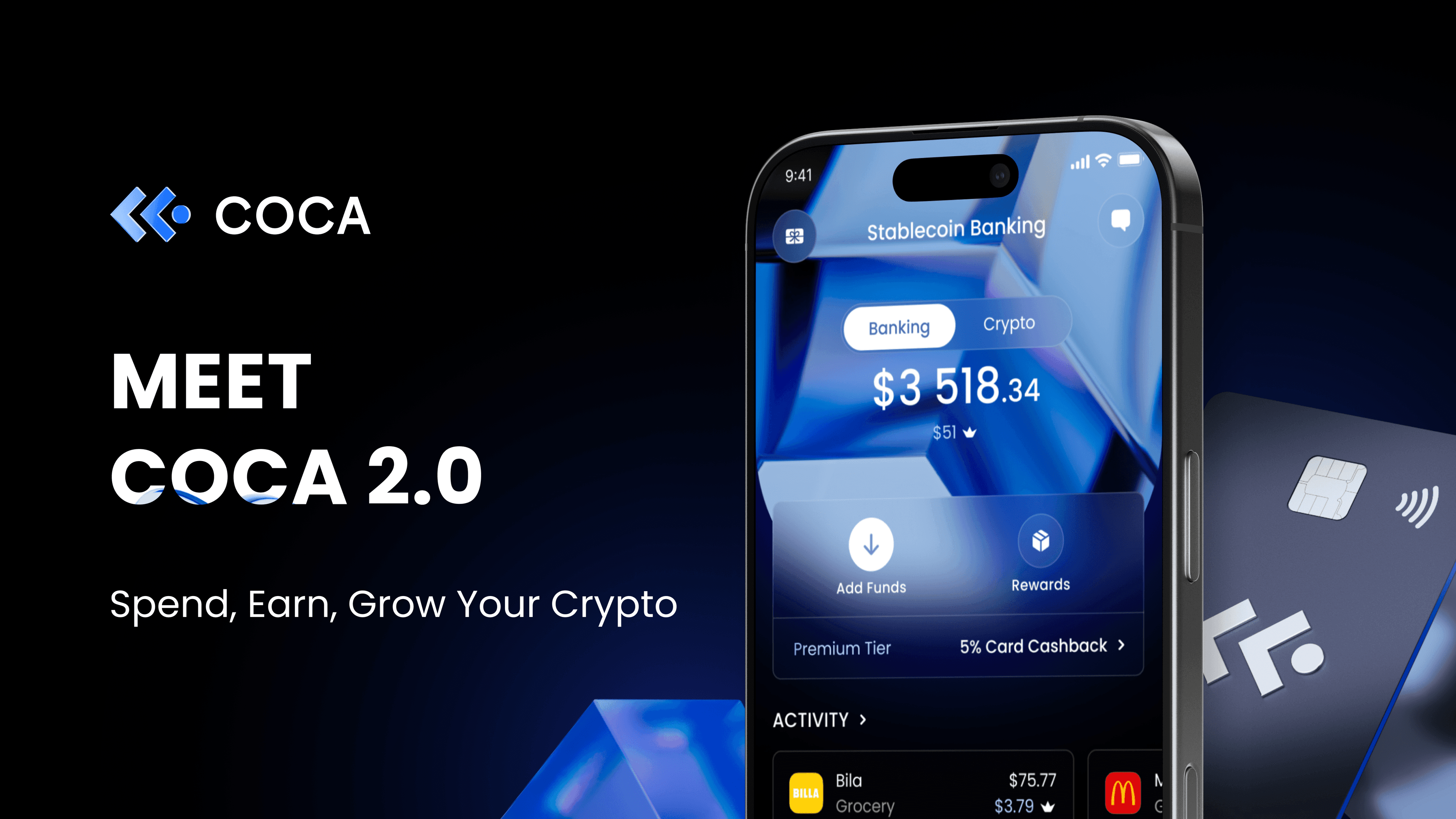 COCA 2.0 ist da: Die Self-Custody-Banking-App, die mit Stablecoins arbeitet