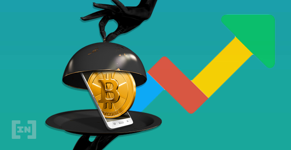 Bitcoin auf Tablett