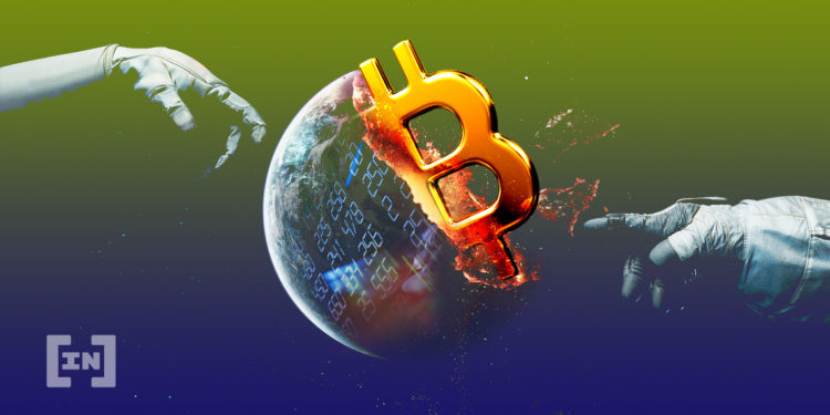 Die Welt und der Bitcoin.