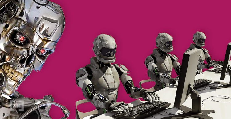 Roboter an Computern