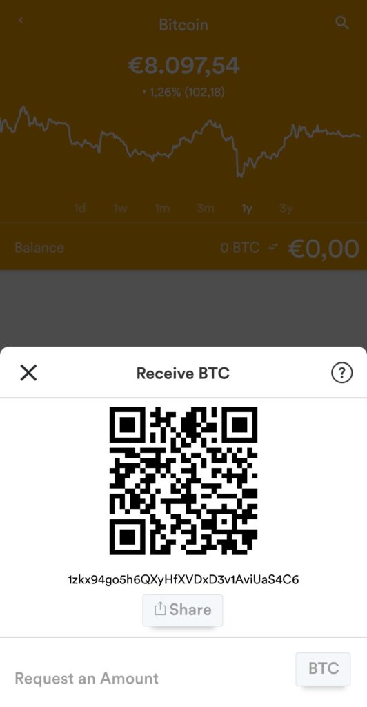 Empfangen bei der BRD Wallet