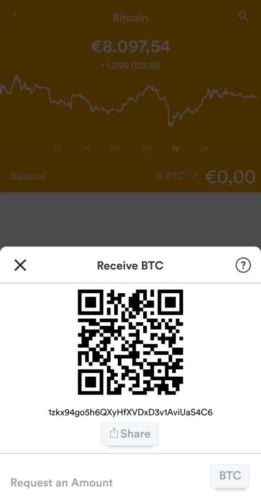 Empfangen bei der BRD Wallet