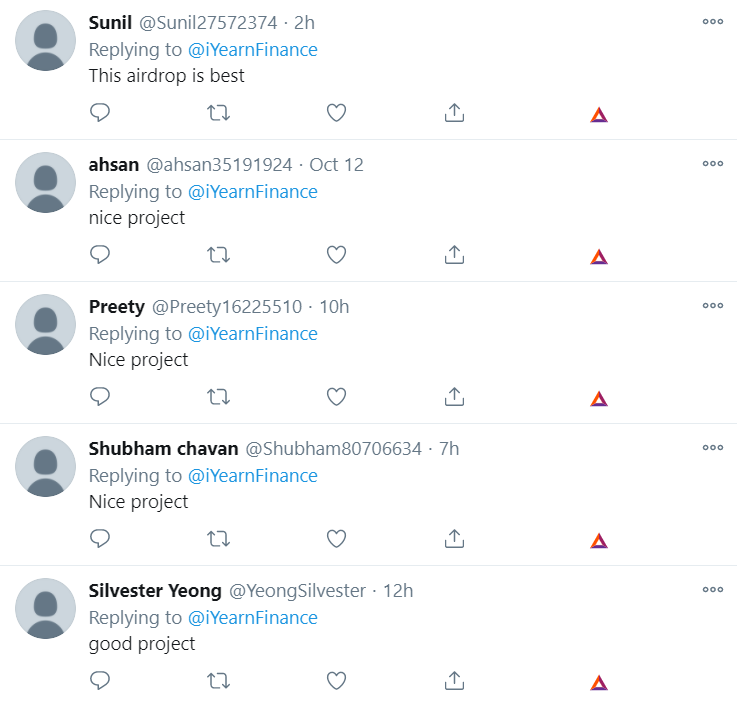 iYearn Finance Twitter Bots