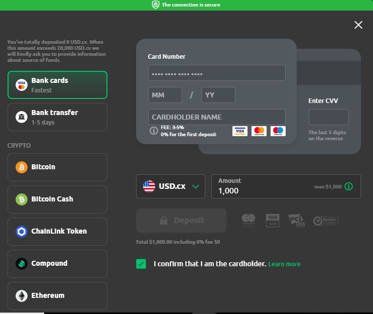 currency.com einzahlung
