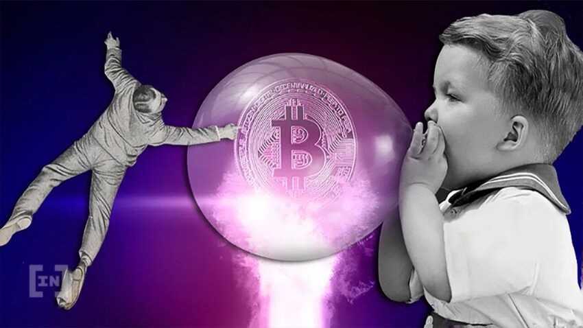 Bitcoin in einer Blase