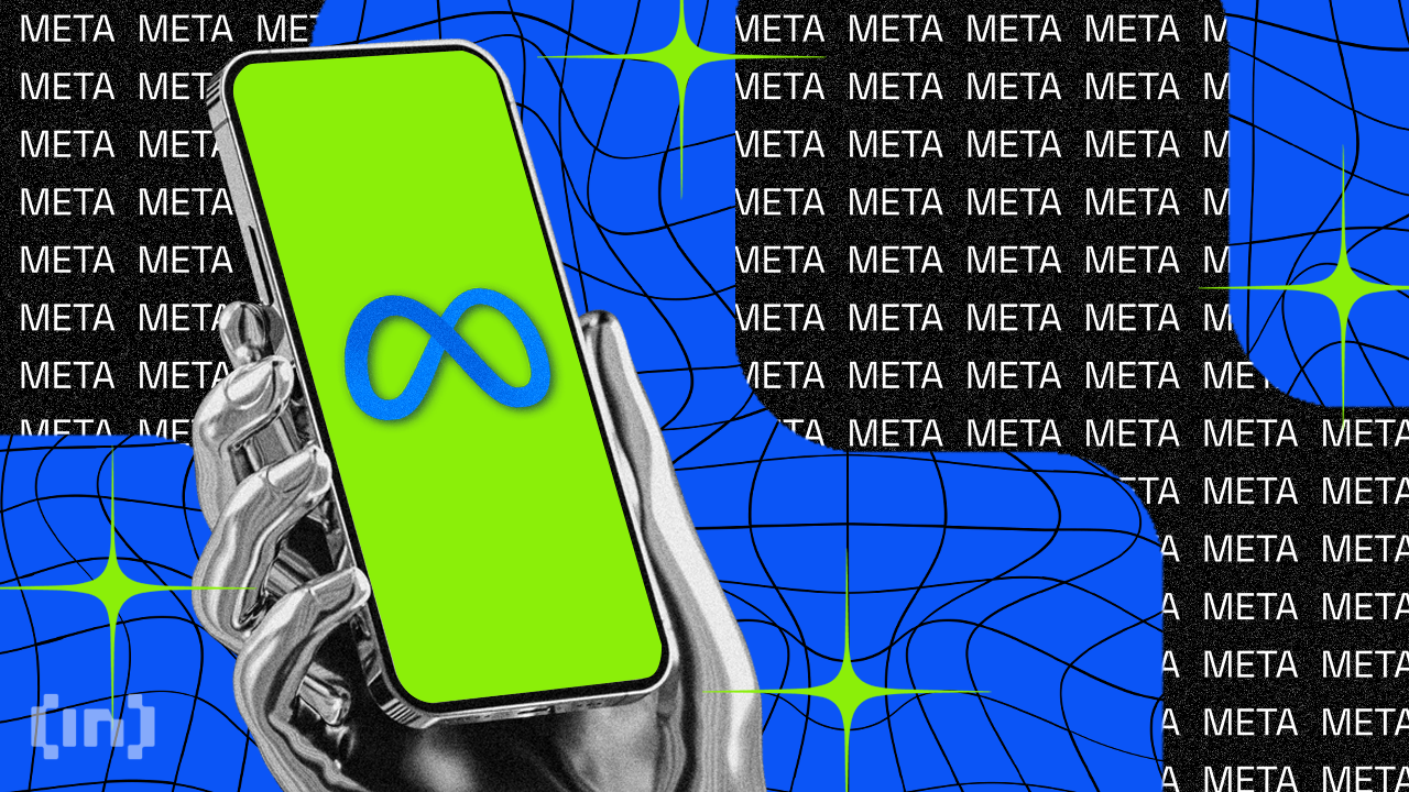 Meta Aktie mit Telefon