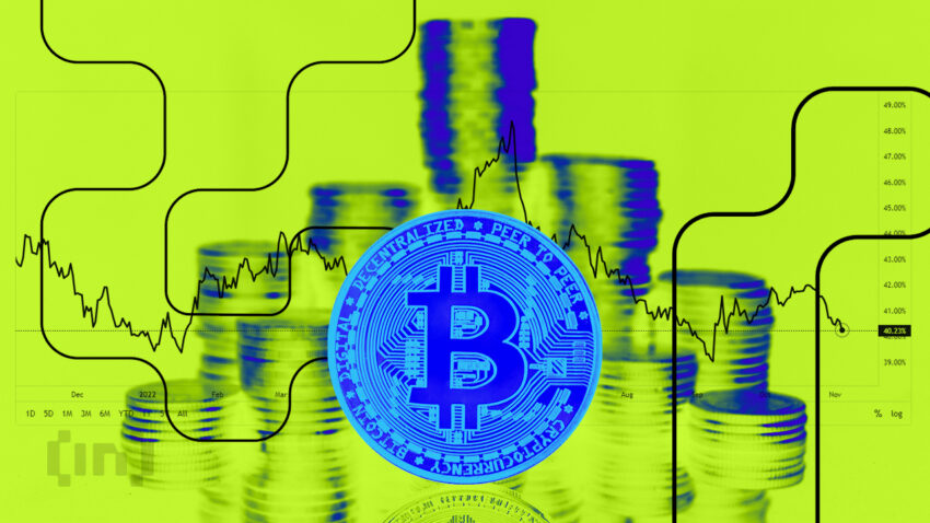 Bitcoin grüner Hintergrund
