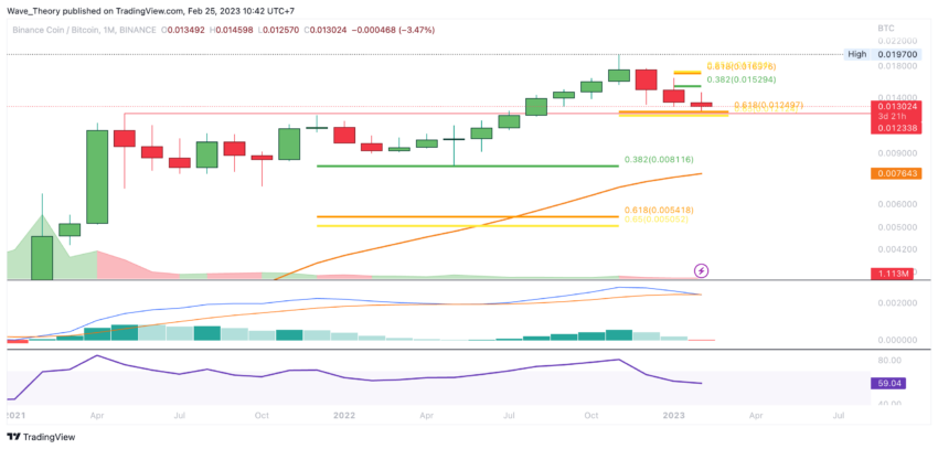 BNB Preis Chart von Tradingview
