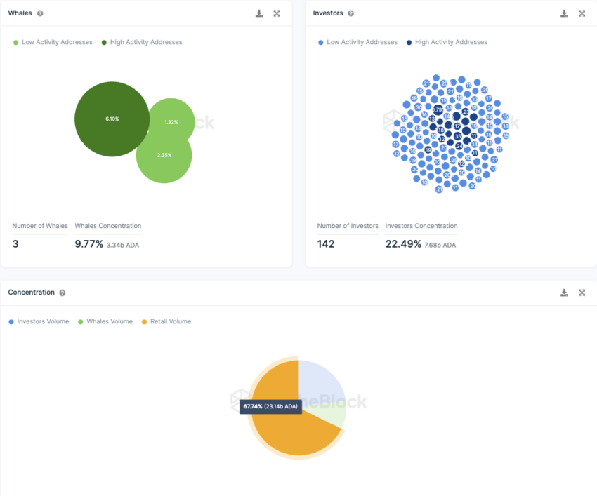 Cardano Konzentration der Investor-Typen