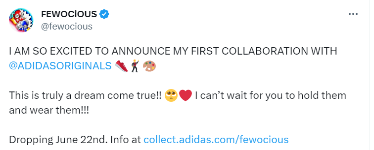 FEWOCiOUS NFT Künstler Adidas