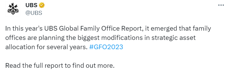 UBS Global Family Office Report