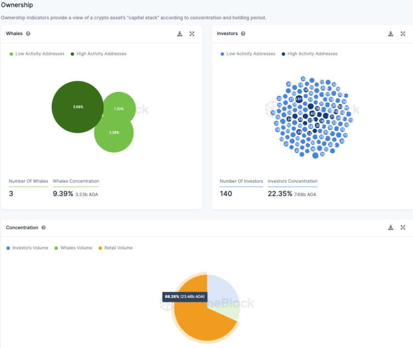 Cardano Konzentration der Investor-Typen