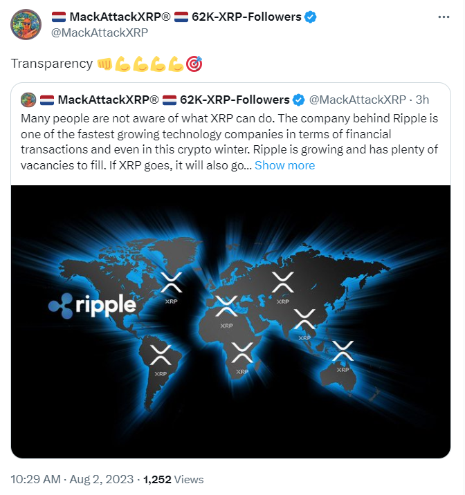 Transparenz Ripple