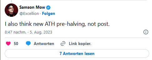 BTC auf 100k Samson Mow
