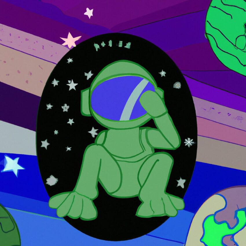 AstroPepeX Logo von Dall-E