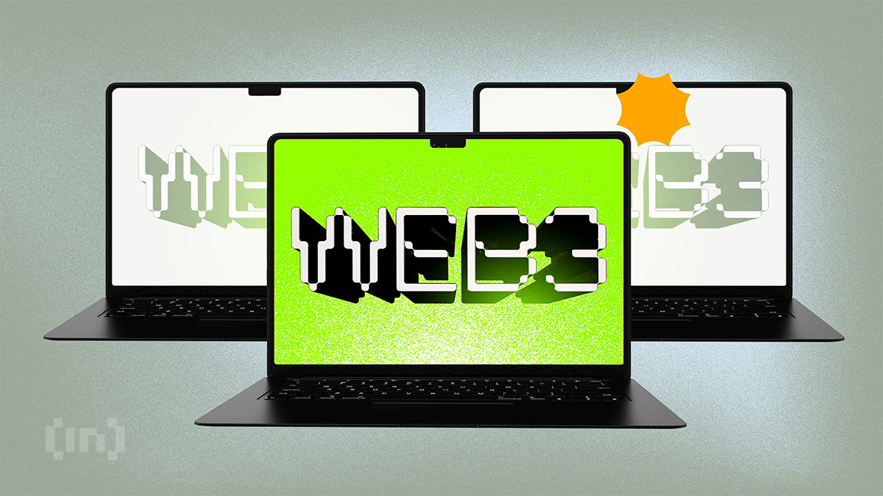 Web3 auf Laptop Bildschirm