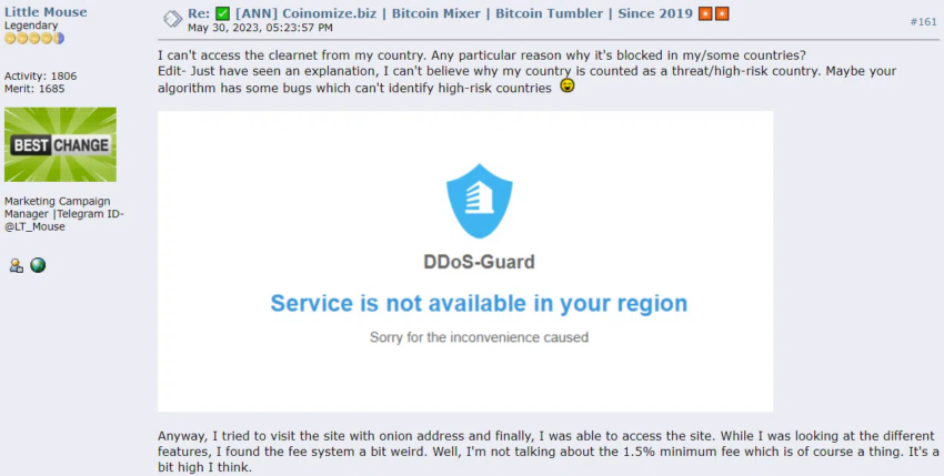 Nutzer Kommentare, Quelle: Bitcoin Forum