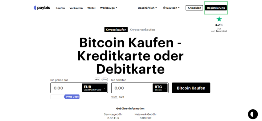 Paybis Startseite Deutsch