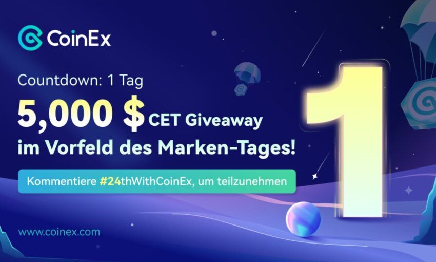 CoinEx baut Markenbekanntheit weiter aus: CoinEx Marken-Tag mit 1.000.000 CET Airdrop