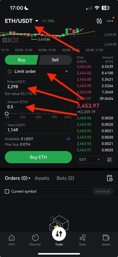Trading Interface