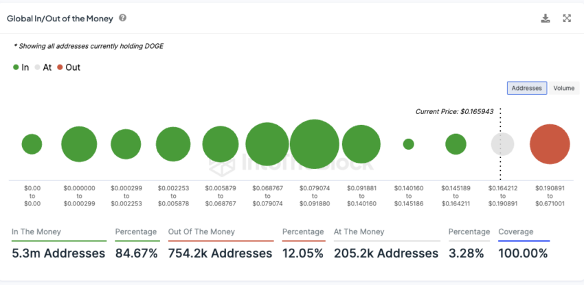 In&Out the Money Dogecoin
