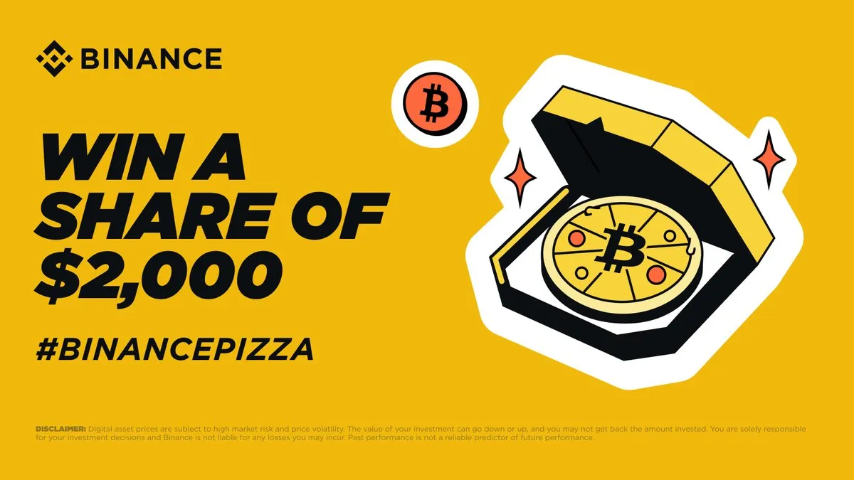 7. Binance Pizza-Gewinnspiel