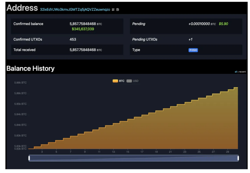 El Salvador Bitcoin-Saldo