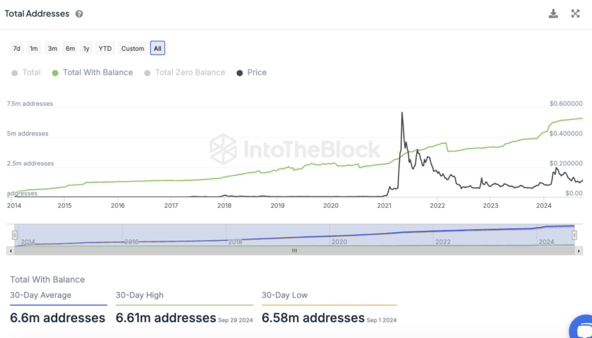 Dogecoin InToTheBlock On-Chain Analyse