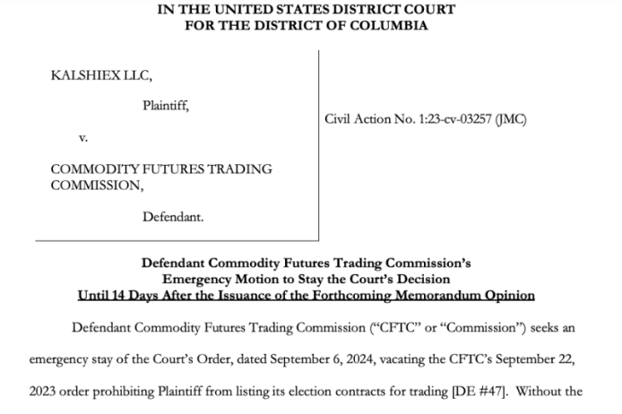 CFTC Vorstoß gegen Kalshi.