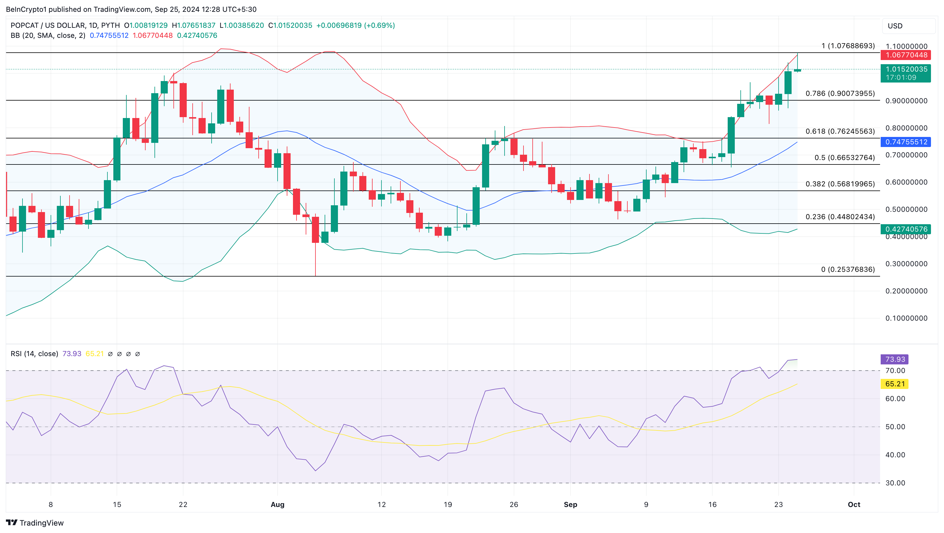 Popcat Price Analysis.
