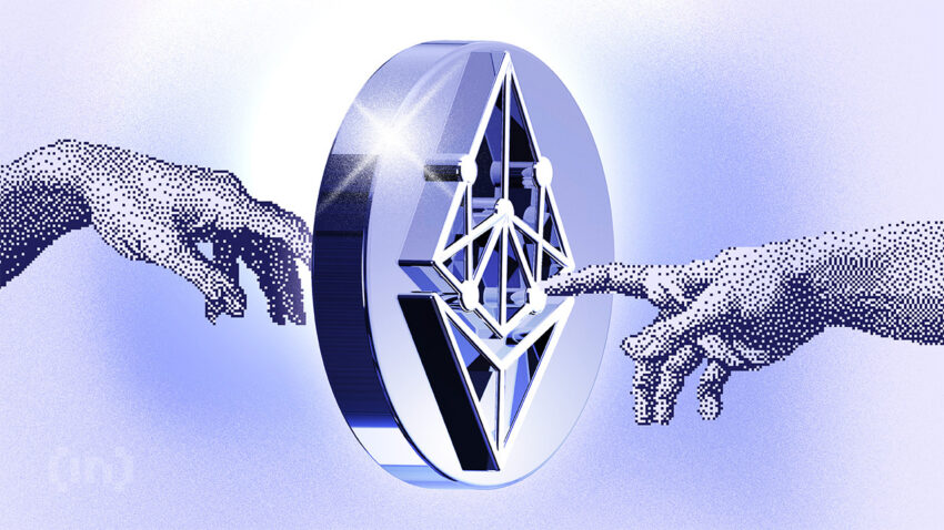 Etherscan Guide: 2 Hände und ETH-Symbol