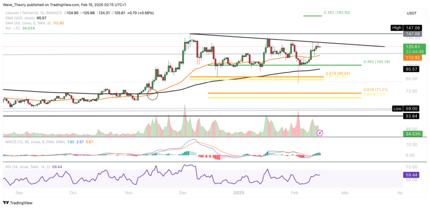 Litecoin Preis Chart von Tradingview
