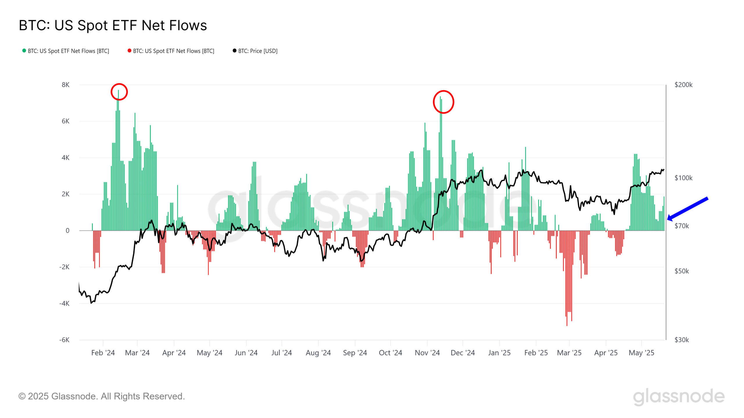 US Spot Bitcoin ETF Net Flows