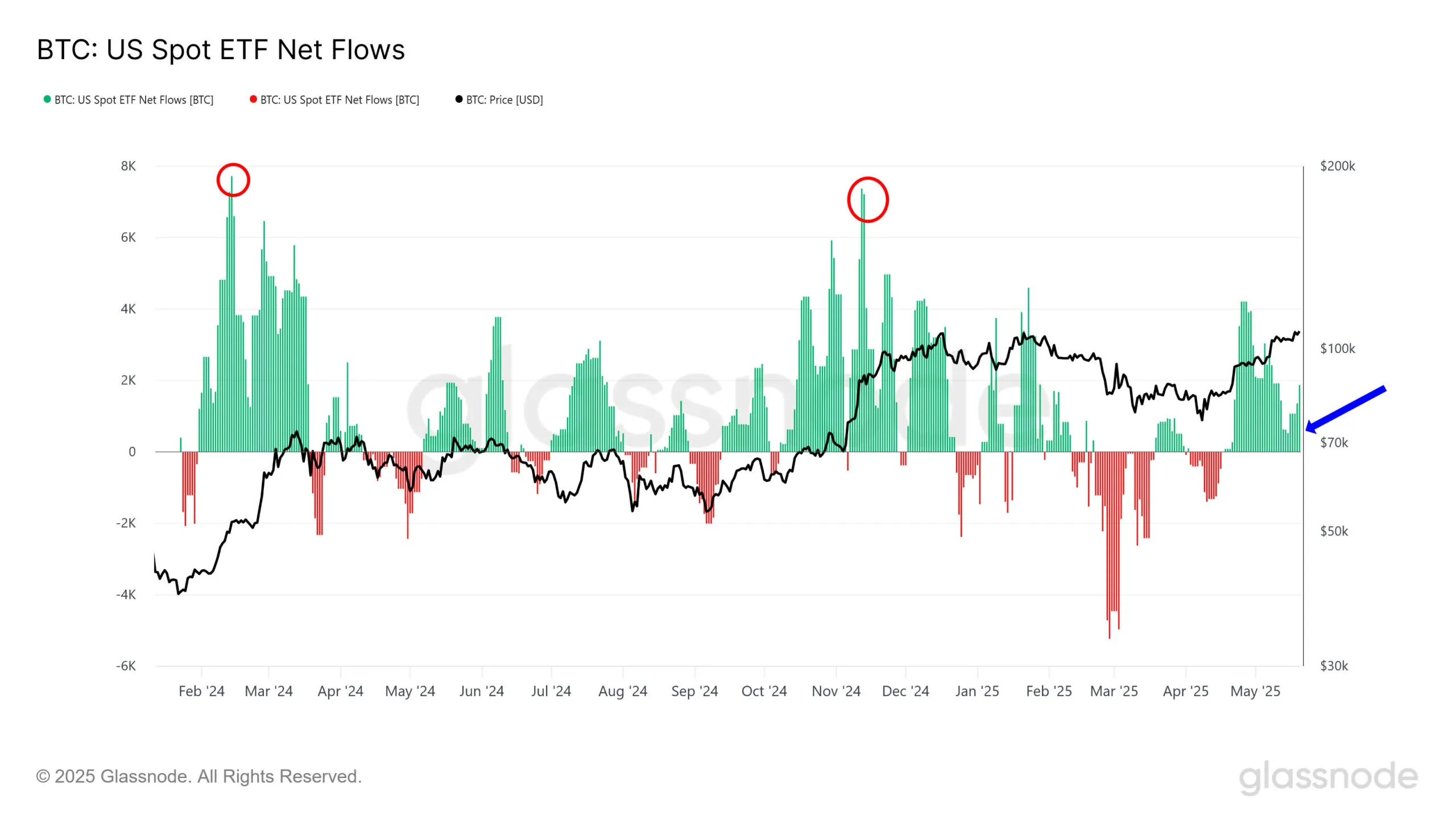 US Spot Bitcoin ETF Net Flows