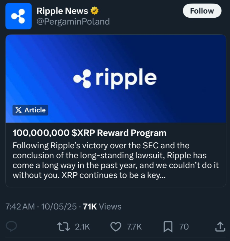XRP Airdrop Betrug