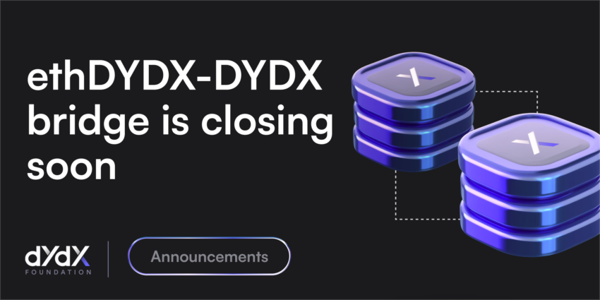 dYdX: Größte Krypto-Migration steht kurz vor dem Abschluss