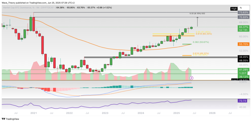 Bitcoin Dominanz Preis Chart